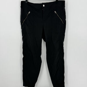 Athleta Trekkie Crop Jogger Pants Black Women’s Size 14
